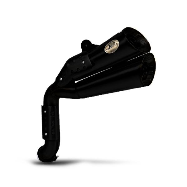 ZARD HARDY black steel exhaust slip-on Racing BMW RnineT Scrambler 2021-2023