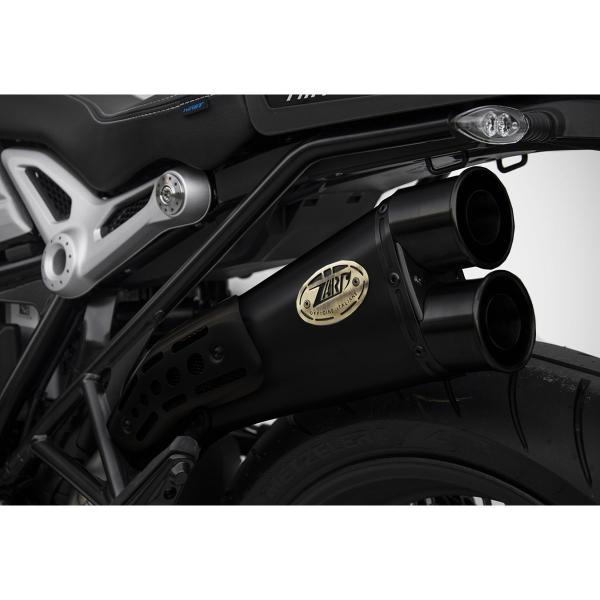 ZARD SPECIAL black steel exhaust slip-on Racing BMW RnineT 2021-2023