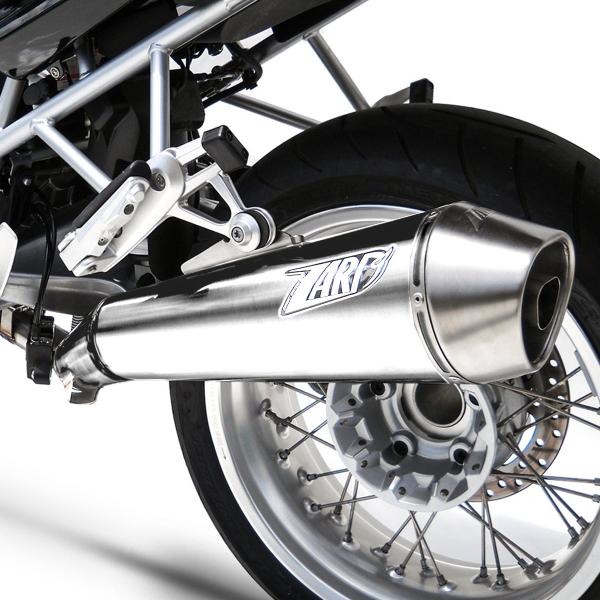 ZARD CONICAL glossy steel exhaust slip-on Racing BMW R1200R 2011-2013