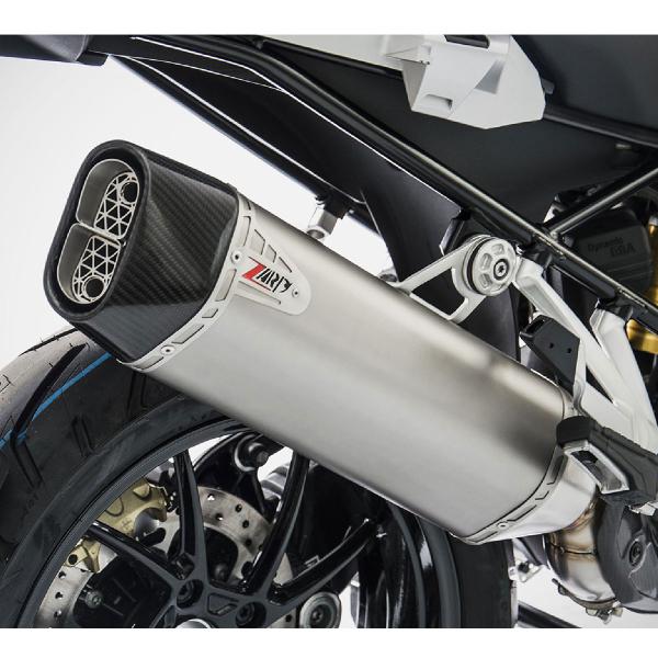 ZARD titanium exhaust slip-on approved carbon end cap BMW R1250GS 2019-2020