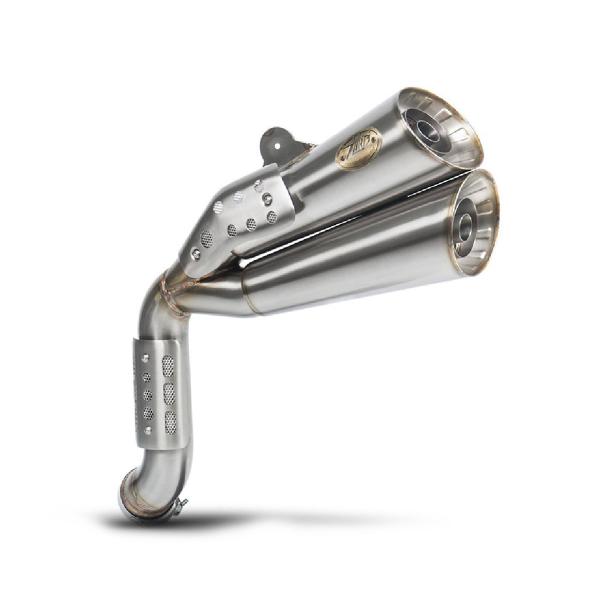 ZARD HARDY steel exhaust slip-on approved BMW RnineT Scrambler 2017-2020