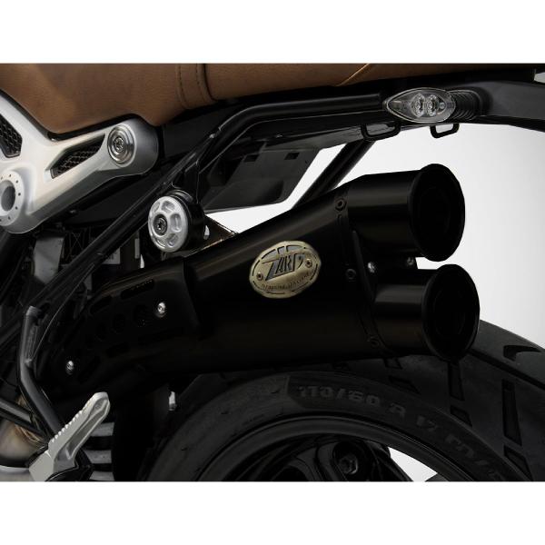 ZARD SPECIAL black steel exhaust slip-on approved BMW RnineT Scrambler 2017-2020