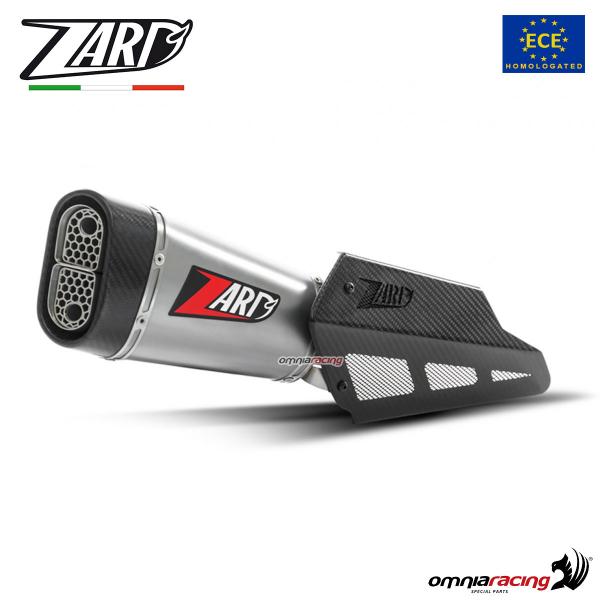 Terminale di scarico Zard Short in titanio omologato Euro4 per Ducati Multistrada 1260 2018-2019