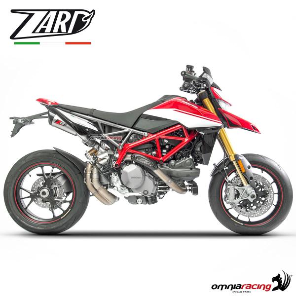 Zard pair of exhaust slipon GT steel & carbon cap silencer racing for Ducati Hypermotard 950 /SP 19>