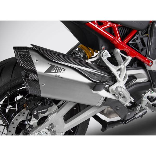 Scarico ZARD Titanio Racing fondello carbonio Ducati Multistrada V4/V4S 2021-2023
