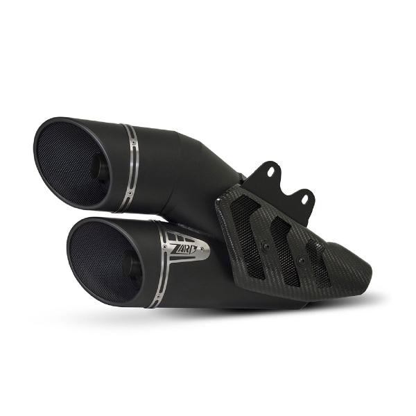 ZARD black steel exhaust slip-on approved Ducati XDiavel 2016-2020