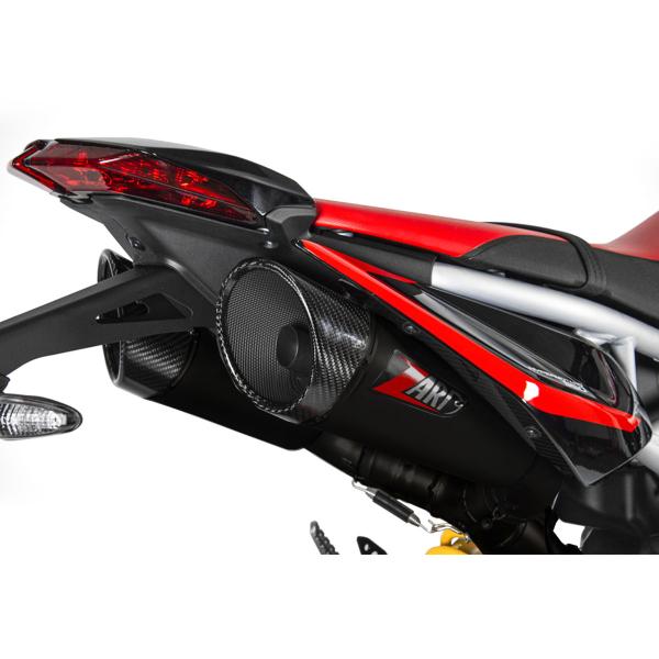 Scarichi ZARD GT Acciaio nero omologato Ducati Hypermotard 950/SP 2019-2023