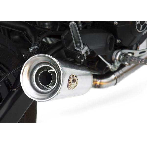 Scarico ZARD CONICAL Acciaio spazzolato Racing Ducati Scrambler SIXTY2 2016-2019