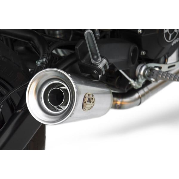 ZARD CONICAL steel exhaust slip-on Racing Ducati Scrambler SIXTY2 2016-2019