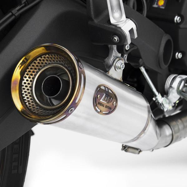 Scarico ZARD ZUMA Acciaio omologato fondello bronzo Ducati Monster 797 2017-2019