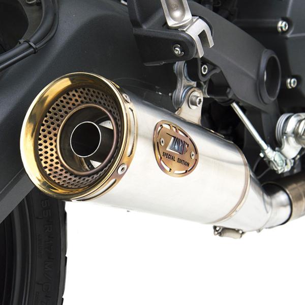 Scarico ZARD ZUMA Acciaio omologato fondello bronzo Ducati Scrambler 800 2017-2019