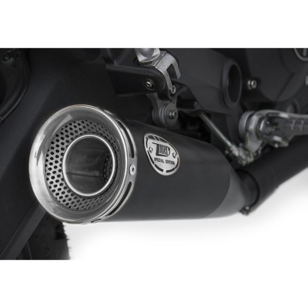 Scarico ZARD ZUMA Acciaio nero Racing fondello silver Ducati Scrambler 800 2021-2022