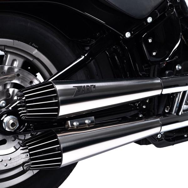 ZARD AVIO glossy steel exhausts Racing Harley Davidson Low Rider 2017-2024