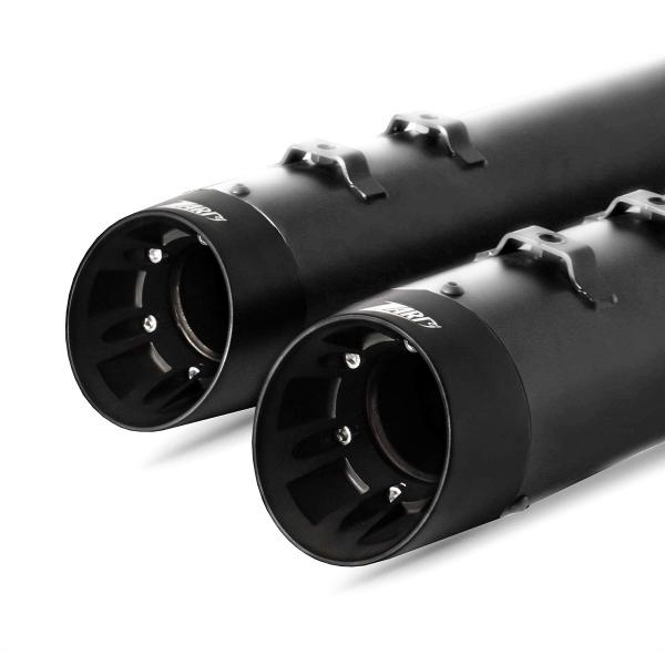 ZARD black chrome steel exhausts Racing Harley Davidson Road King 2021-2024