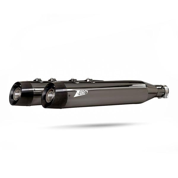 ZARD exhaust Harley-Davidson Road King 2017-2024 Black chrome steel approved