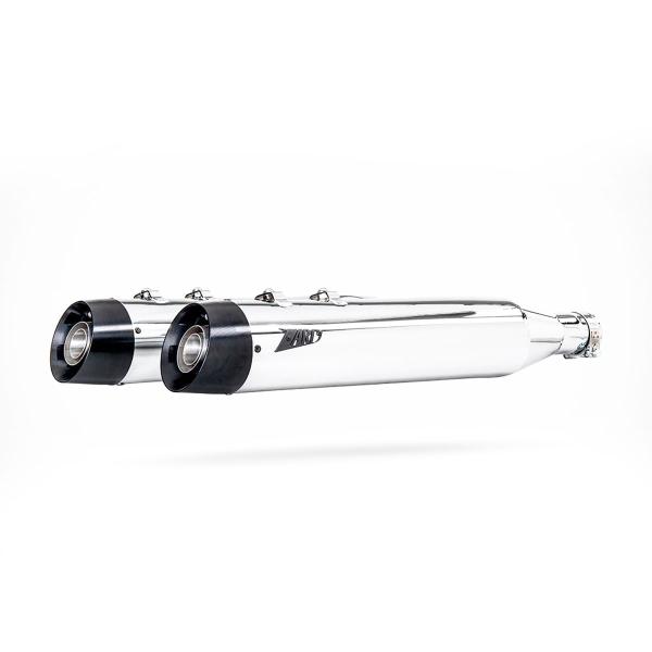 ZARD exhaust Harley-Davidson Road King 2017-2025 chrome steel Racing