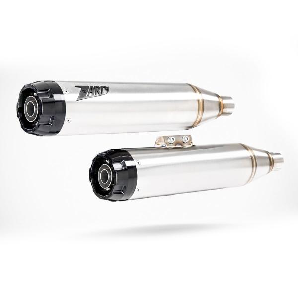 ZARD exhaust Harley-Davidson Heritage Classic 2017-2024 Polished Steel approved