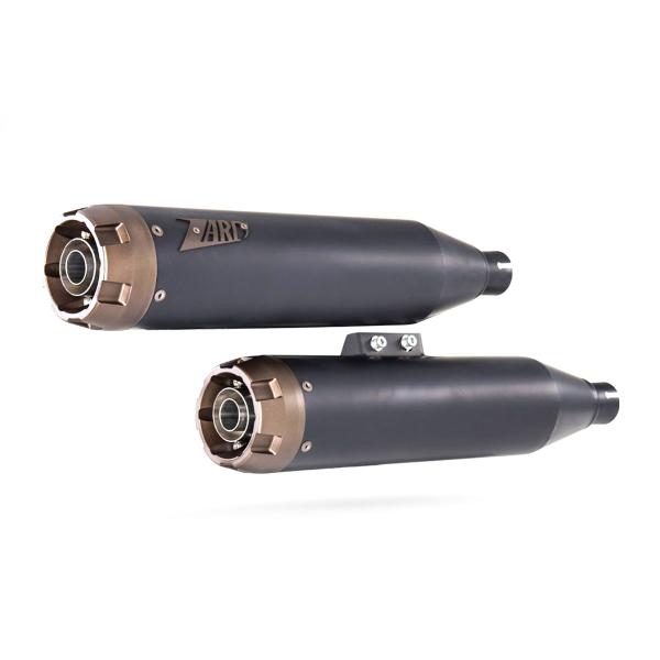 ZARD black steel exhausts approved bronze end cap Harley Davidson Breakout 2017-2024