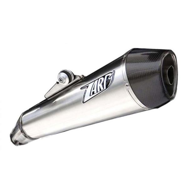ZARD CONICAL steel exhaust slip-on approved carbon end cap Moto Guzzi Norge 2006-2010