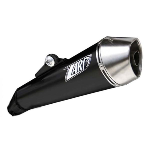 ZARD CONICAL black steel exhaust slip-on approved Moto Guzzi Norge 2006-2010