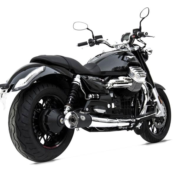 ZARD black steel exhausts Racing Moto Guzzi California 2014-2019