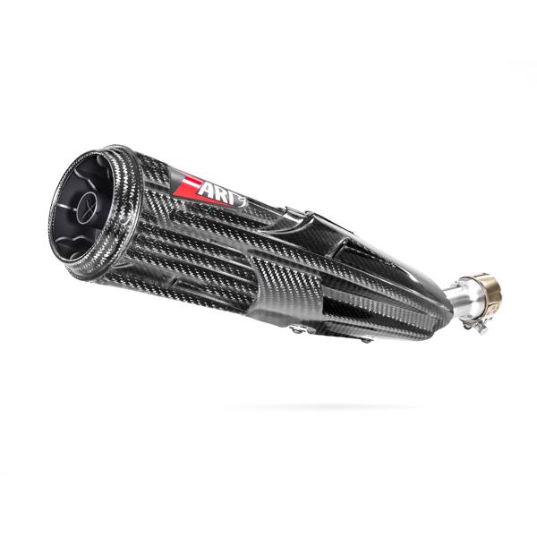 ZARD TOP GUN exhaust slip-on Racing carbon end cap Vespa GTV300 2024