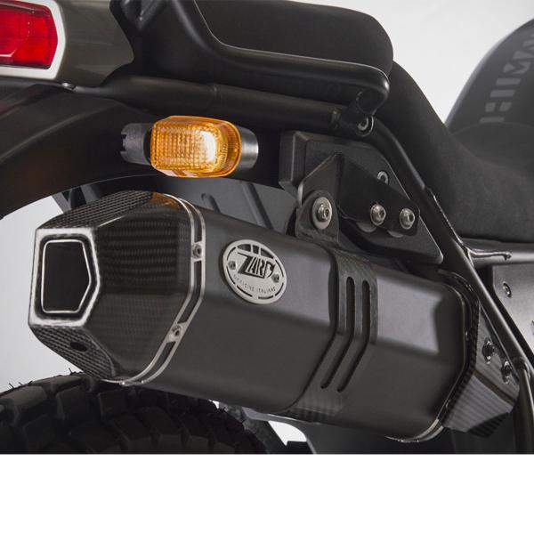 Scarico alto ZARD PENTA Acciaio nero omologato Royal Enfield Himalayan 2021-2023