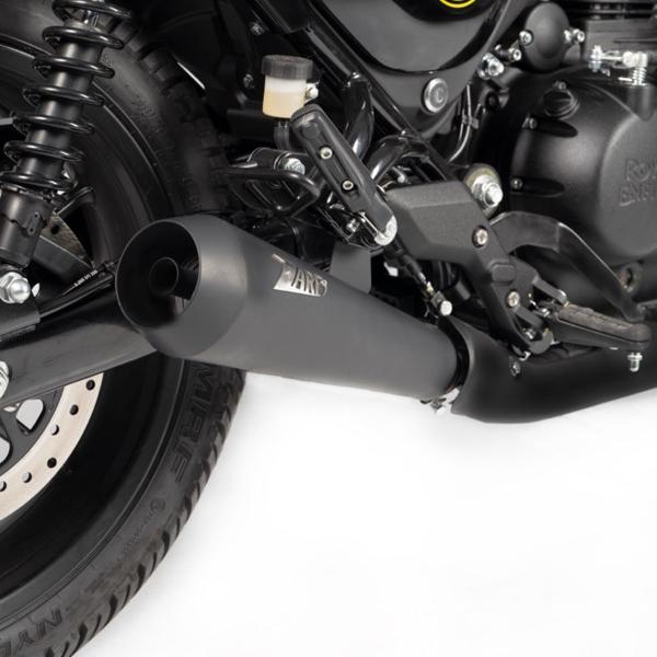 ZARD black steel exhaust slip-on Racing Royal Enfield Hunter 350 2022-2024