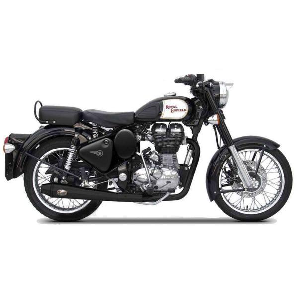 Scarico ZARD CONICAL Acciaio nero Racing Royal Enfield Bullet 350/500 2006-2009