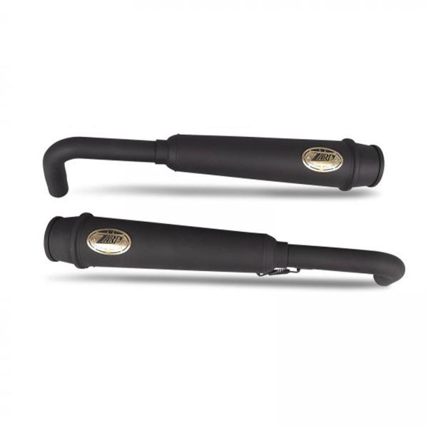 ZARD black steel exhausts approved Triumph Bobber 1200 2020-2023