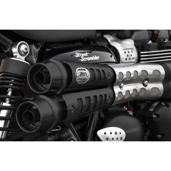 Scarichi ZARD SIX DAYS Acciaio nero omologato Triumph Scrambler 900 2017-2023