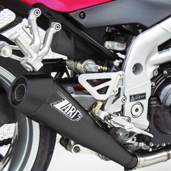 ZARD CONICAL black steel exhaust slip-on Racing Triumph Speed Triple 955 2002-2004