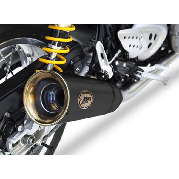ZARD black steel exhausts approved Triumph Thruxton-R 1200 2017-2020