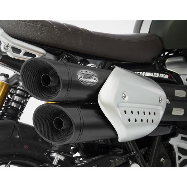 ZARD black steel exhausts Racing Triumph Scrambler 1200 2019-2020