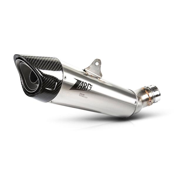 ZARD titanium exhaust slip-on Racing carbon end cap Triumph Speed Triple 1200 RS/RR 2021-2023