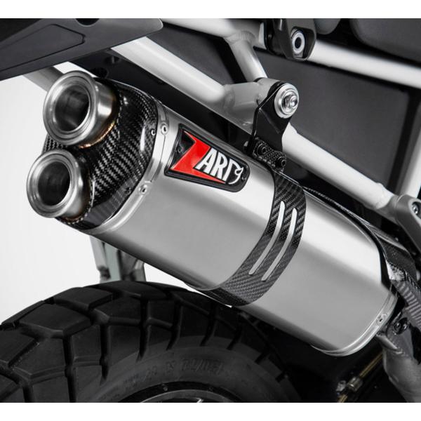 Scarico ZARD Acciaio omologato fondello carbonio Triumph Tiger 900 2020-2023