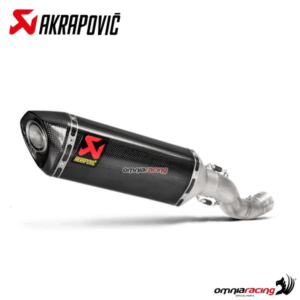 Akrapovic exhaust racing carbon fibre slip-on Aprilia RSV4 RR/RF 2017-2020