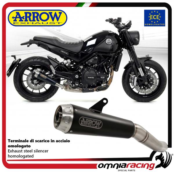 Arrow Pro Race Exhaust Slipon Steel Black Silencer Homologated for