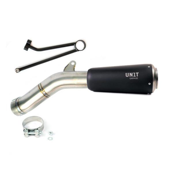 Unit Garage exhaust BMW RnineT Scrambler | black titanium approved low