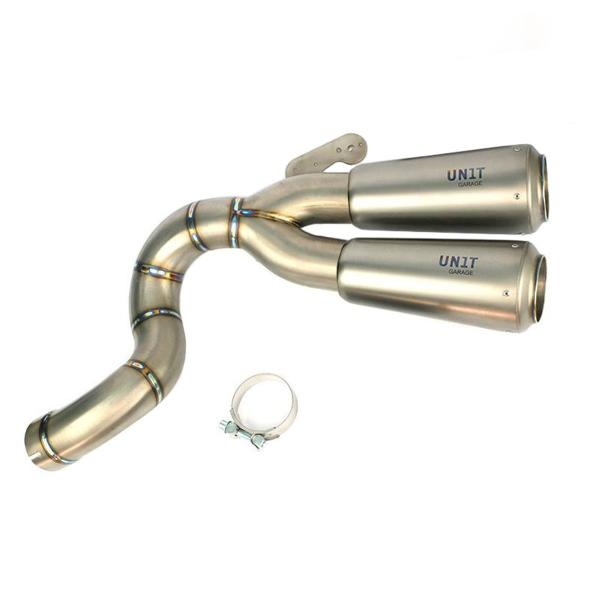 Unit Garage exhaust BMW RnineT Scrambler | titanium approved Double high