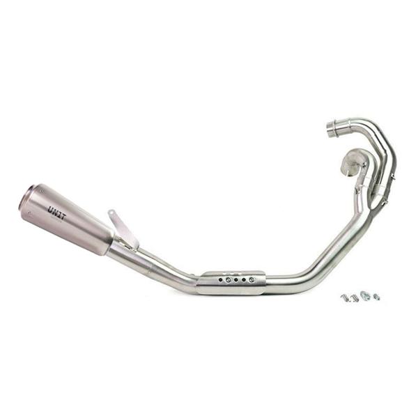Unit Garage exhaust Triumph Scrambler 1200 XC/XE 2019-2023 | titanium Racing low