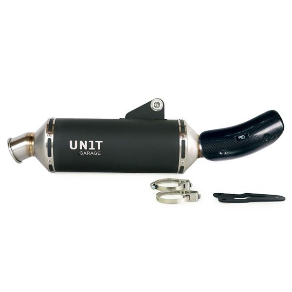 Unit Garage exhaust Royal Enfield Himalayan 450 2024-2025 | black steel approved