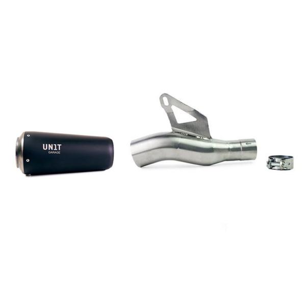 Unit Garage exhaust Triumph Speed 400 2024-2025 | black titanium approved low