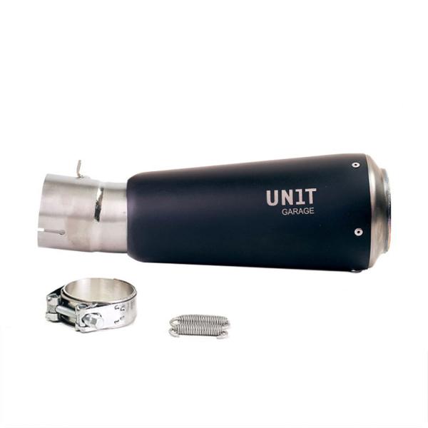 Unit Garage exhaust BMW R12 G/S | black titanium approved short