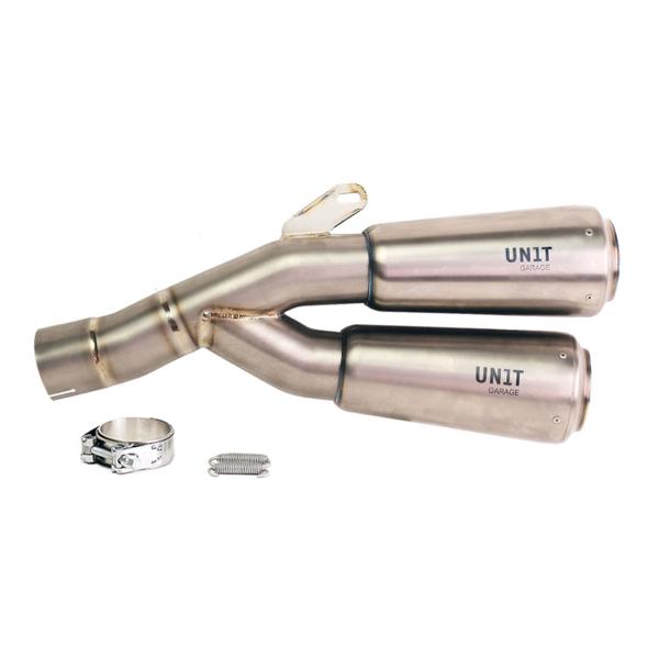 Unit Garage exhaust BMW R12 G/S | Full Titanium approved Double low
