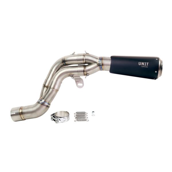 Unit Garage exhaust BMW R12 G/S | black Full Titanium approved high
