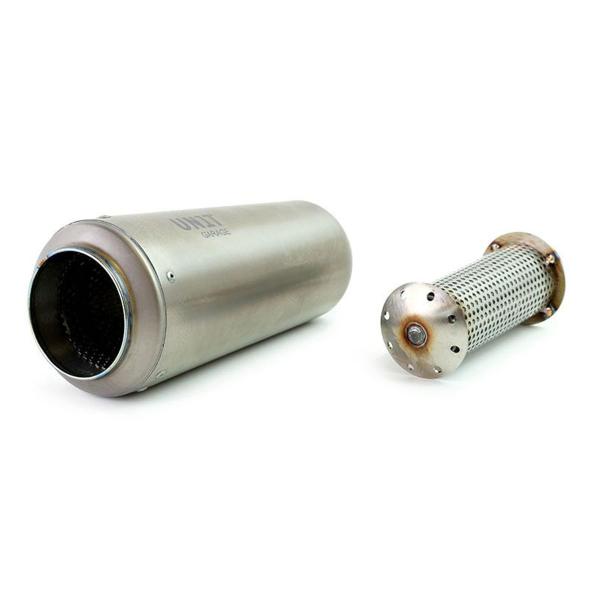 Unit Garage right universal exhaust | titanium Racing removable dbkiller