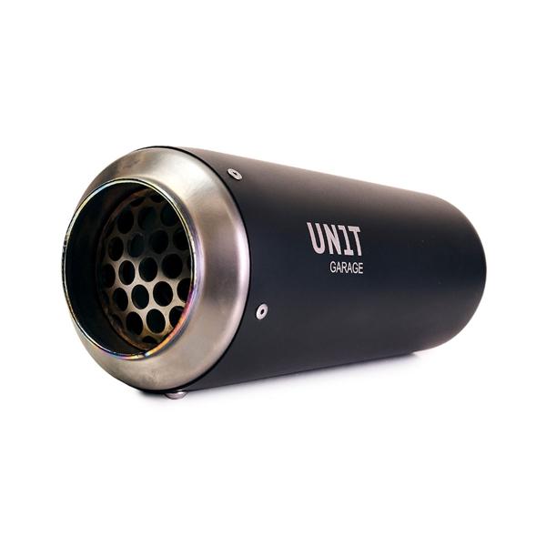 Unit Garage right universal exhaust | black titanium Racing