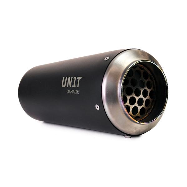 Unit Garage left universal exhaust | black titanium Racing