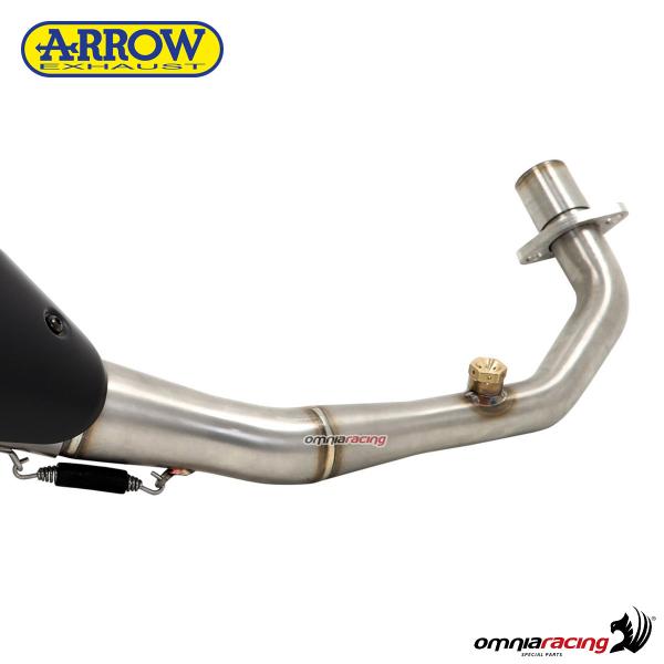 Arrow collettore in acciaio non omologato per Aprilia Scarabeo 200 2009>2011